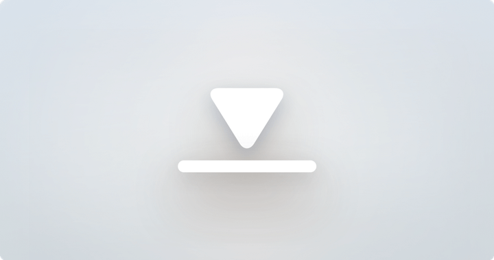 White download icon on a gray background.