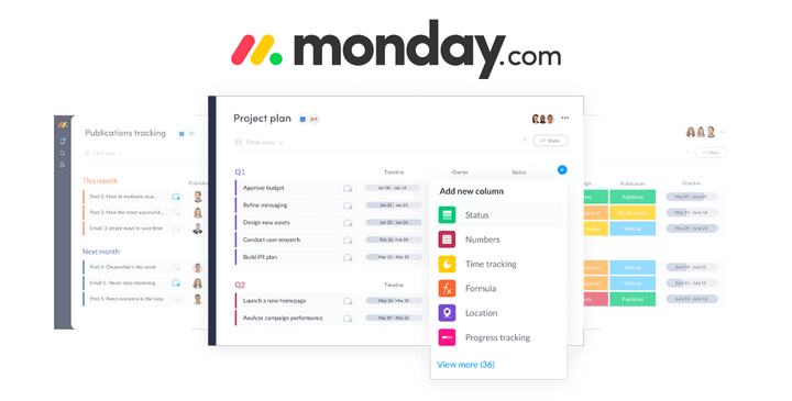 Review of Monday.com project/team management platform.