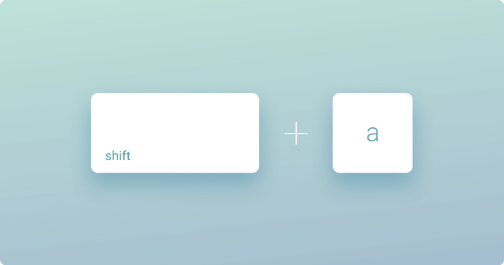Bubble keyboard shortcuts.