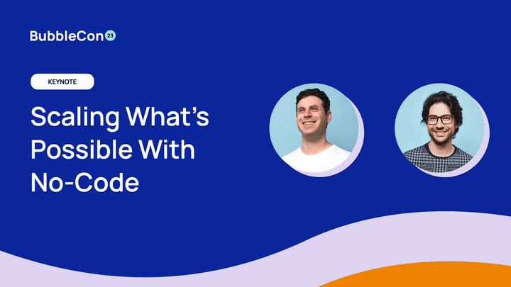 Josh and Emmanuel's headshots next to the title "Scaling What's Possible With No-Code"