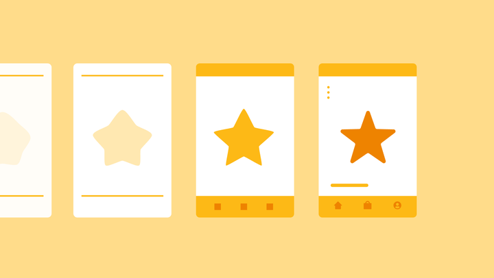 Four stages of app product development.