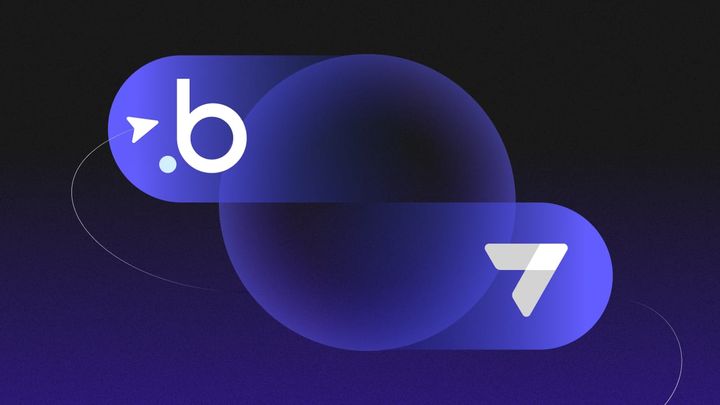 The Bubble "B" and the AppSheet logo swirling around a circle.