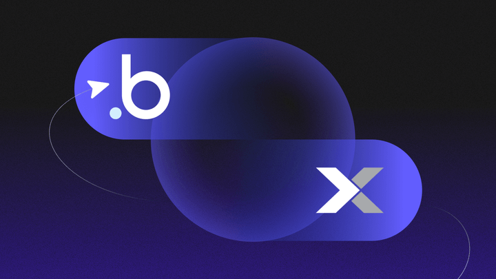 The Bubble "B" and the Xano logo swirling around a circle.