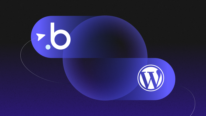 The Bubble "B" and the WordPress logo swirling around a circle.