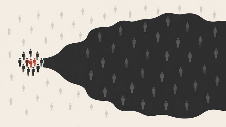 The few behind the many