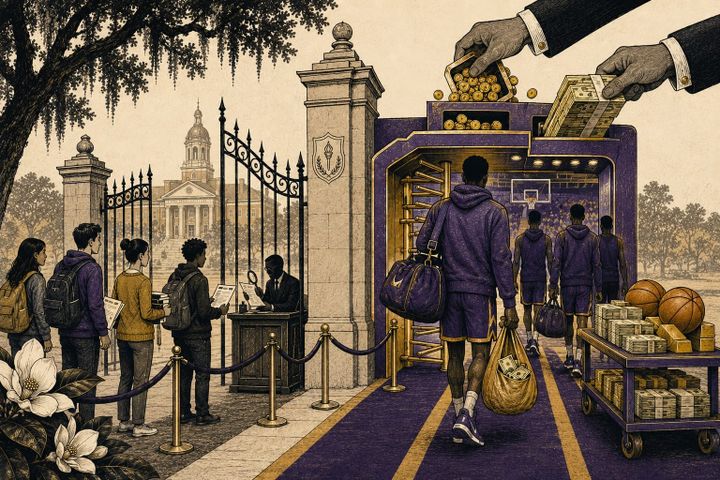 Love purple, bleed gold
