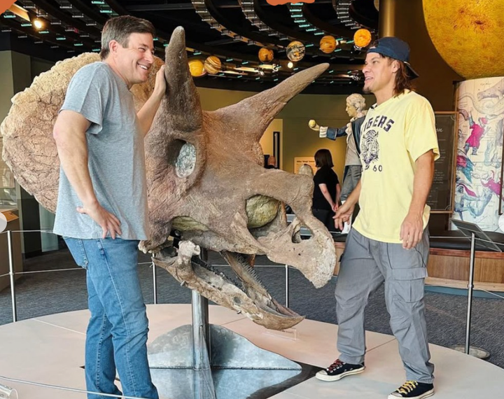 Todd Graves' dinosaur, in plain sight