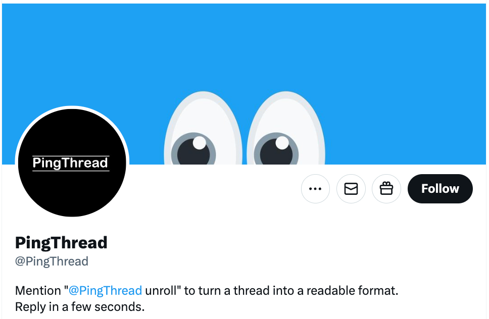 Another way to do Twitter thread unroll