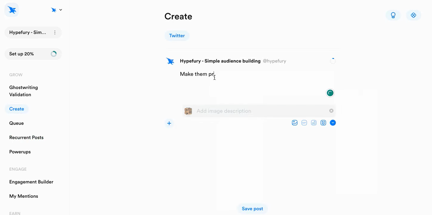 hypefury twitter scheduler