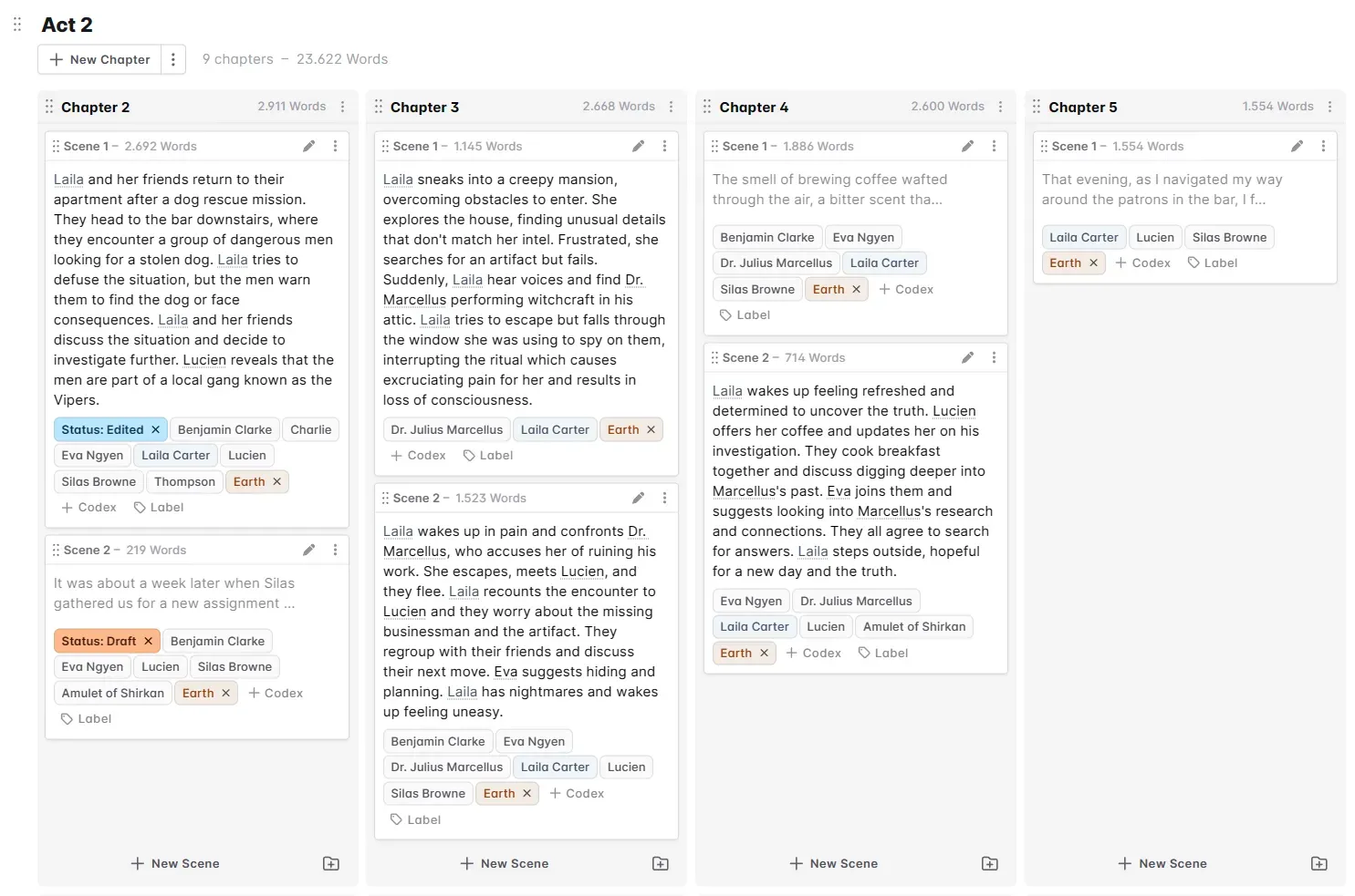 novelcrafter AI writing generator for books