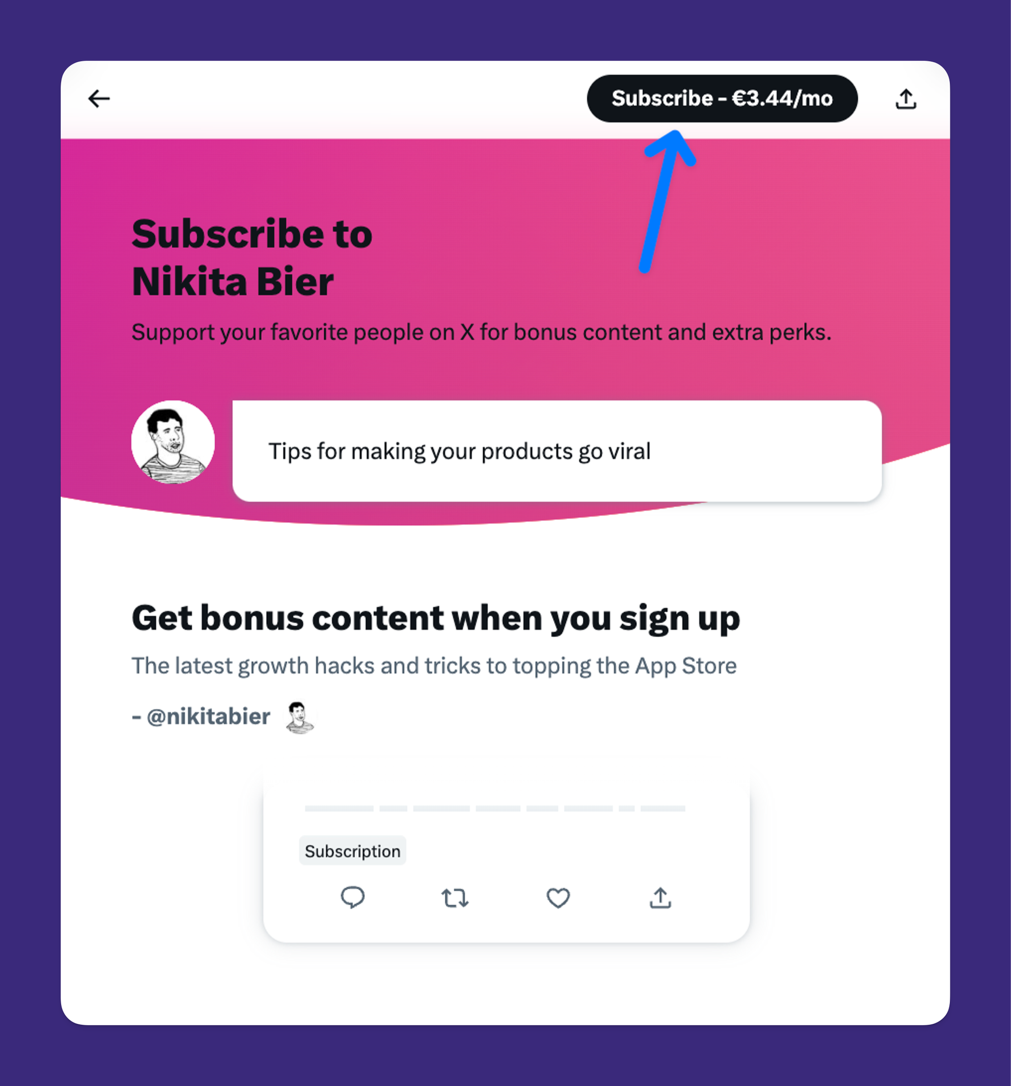 twitter monetization via subscriptions