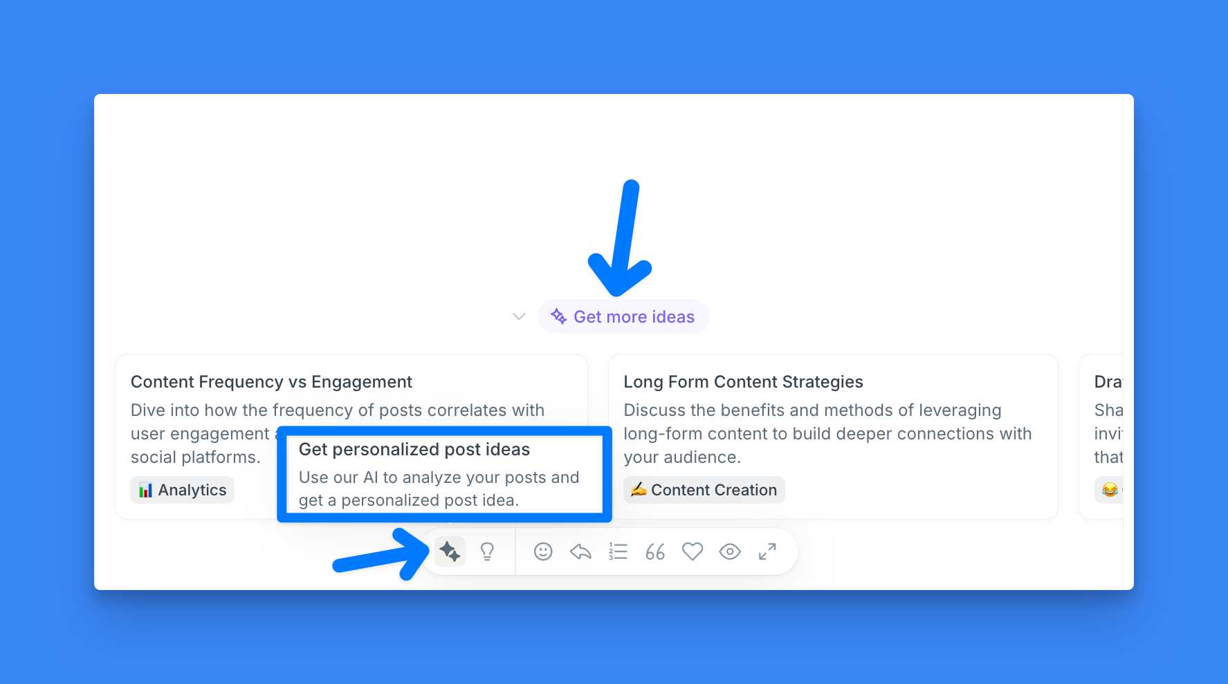 Typefully AI writer generator ideas