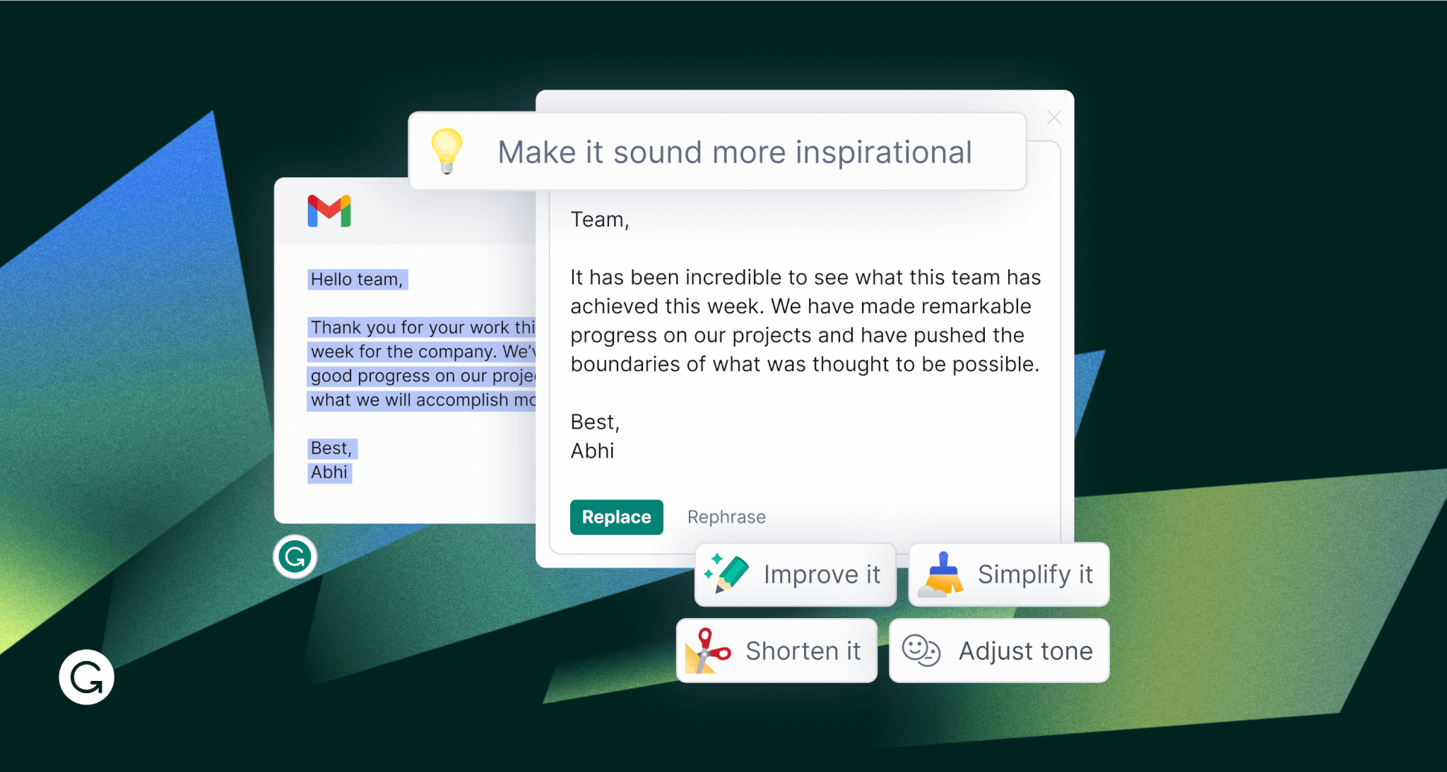 grammarly AI writing assistant