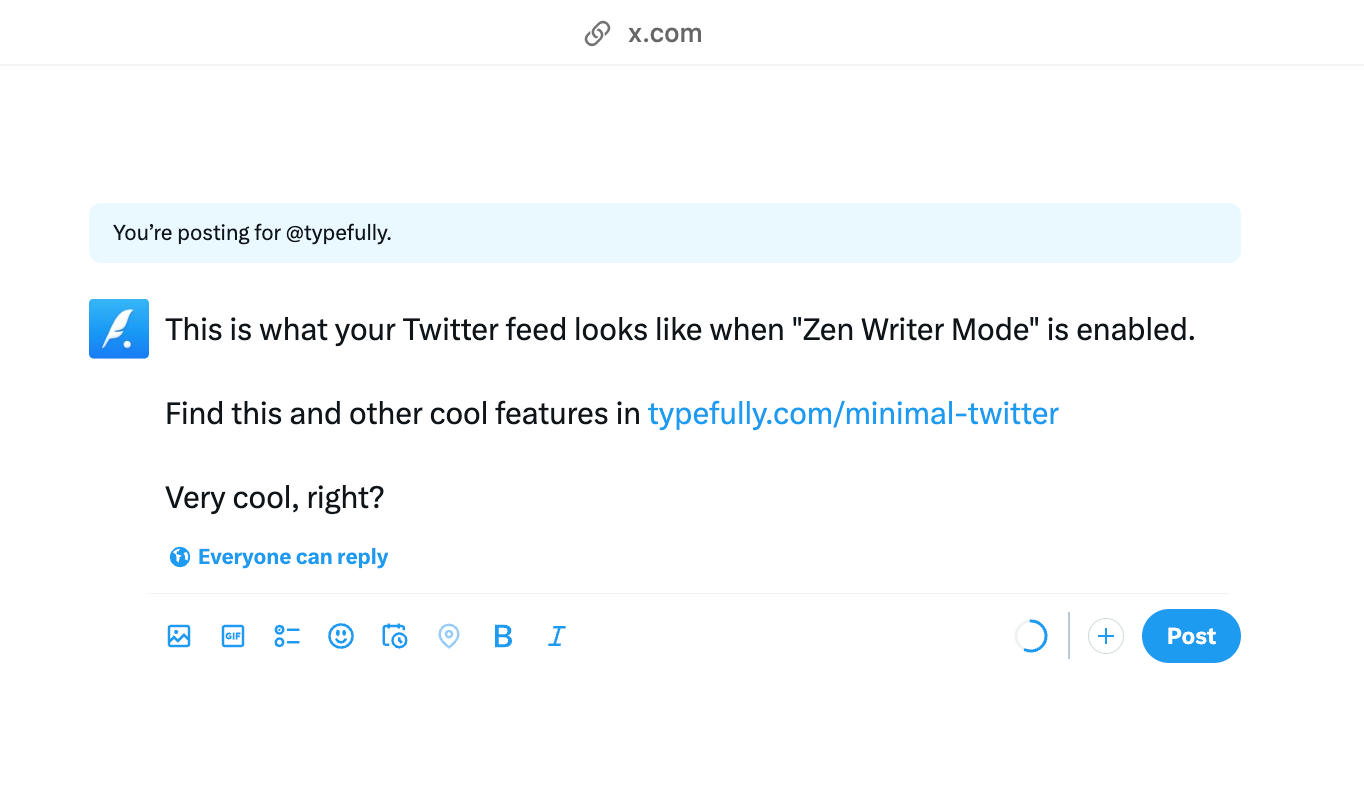twitter app for improving experience