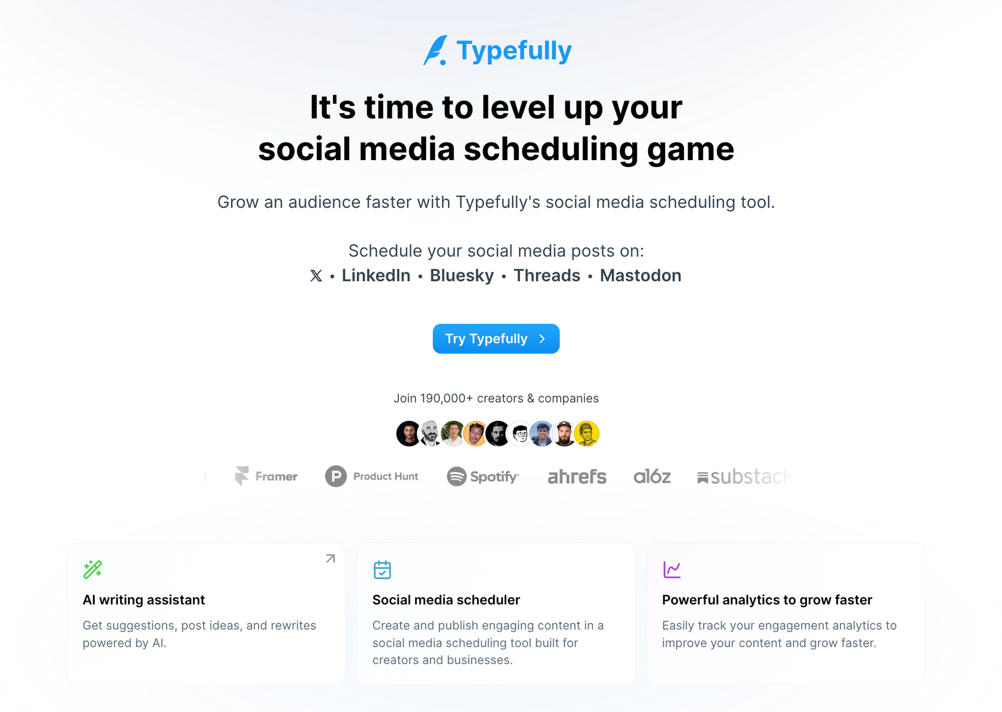 schedule posts on linkedin with typefully