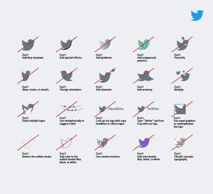 twitter old logo brand guidelines