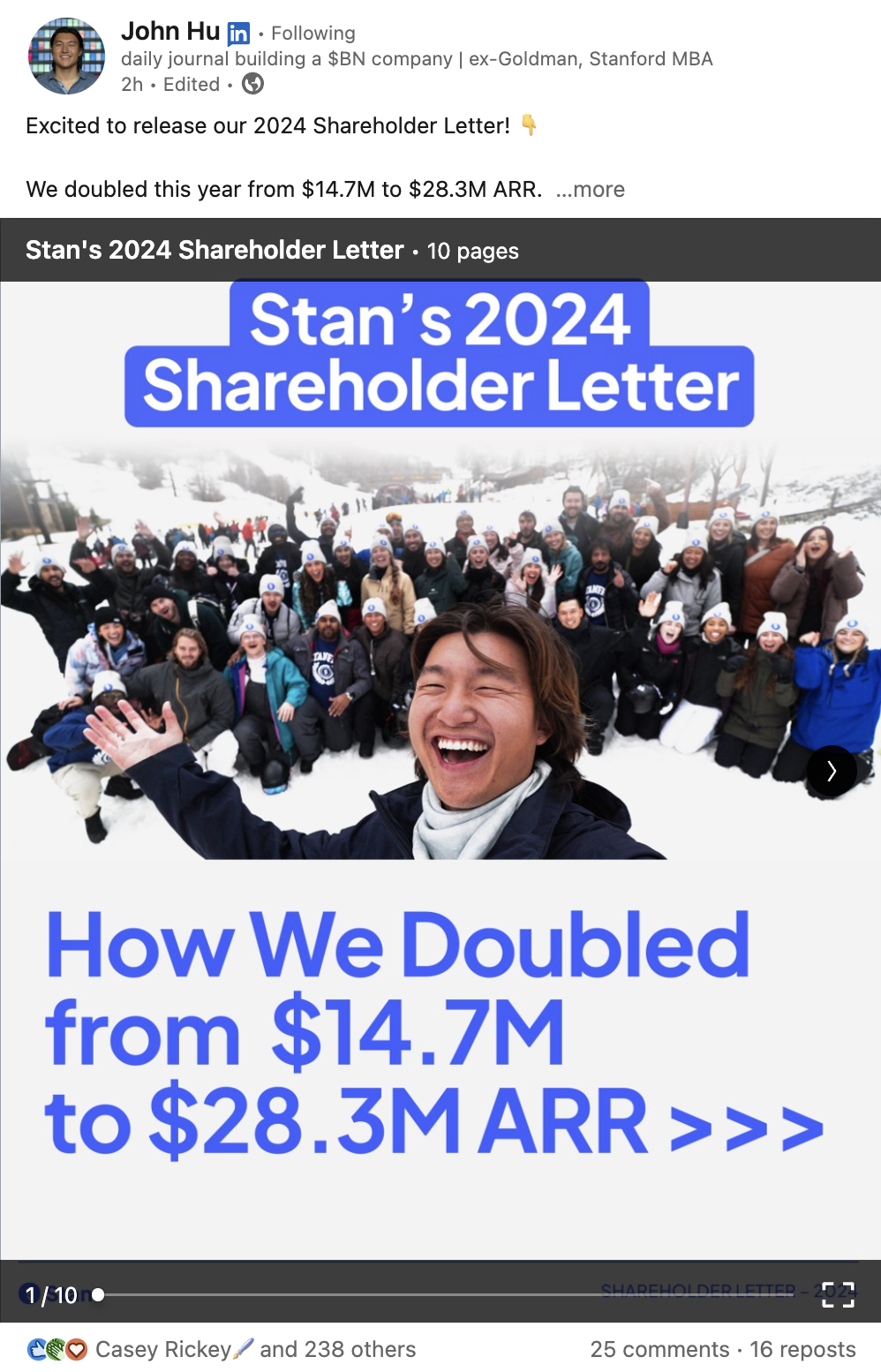 linkedin carousel example