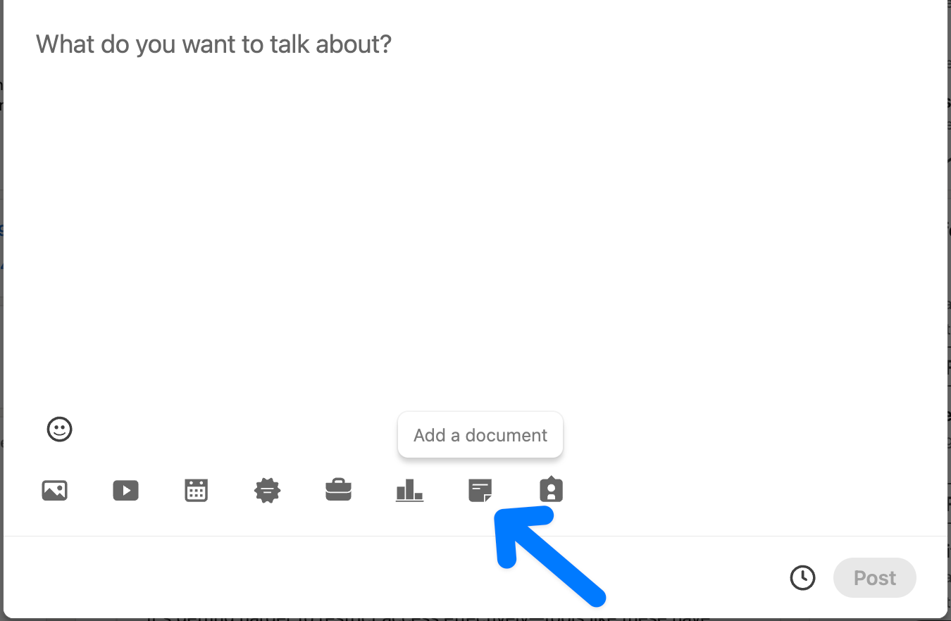 posting a linkedin carousel