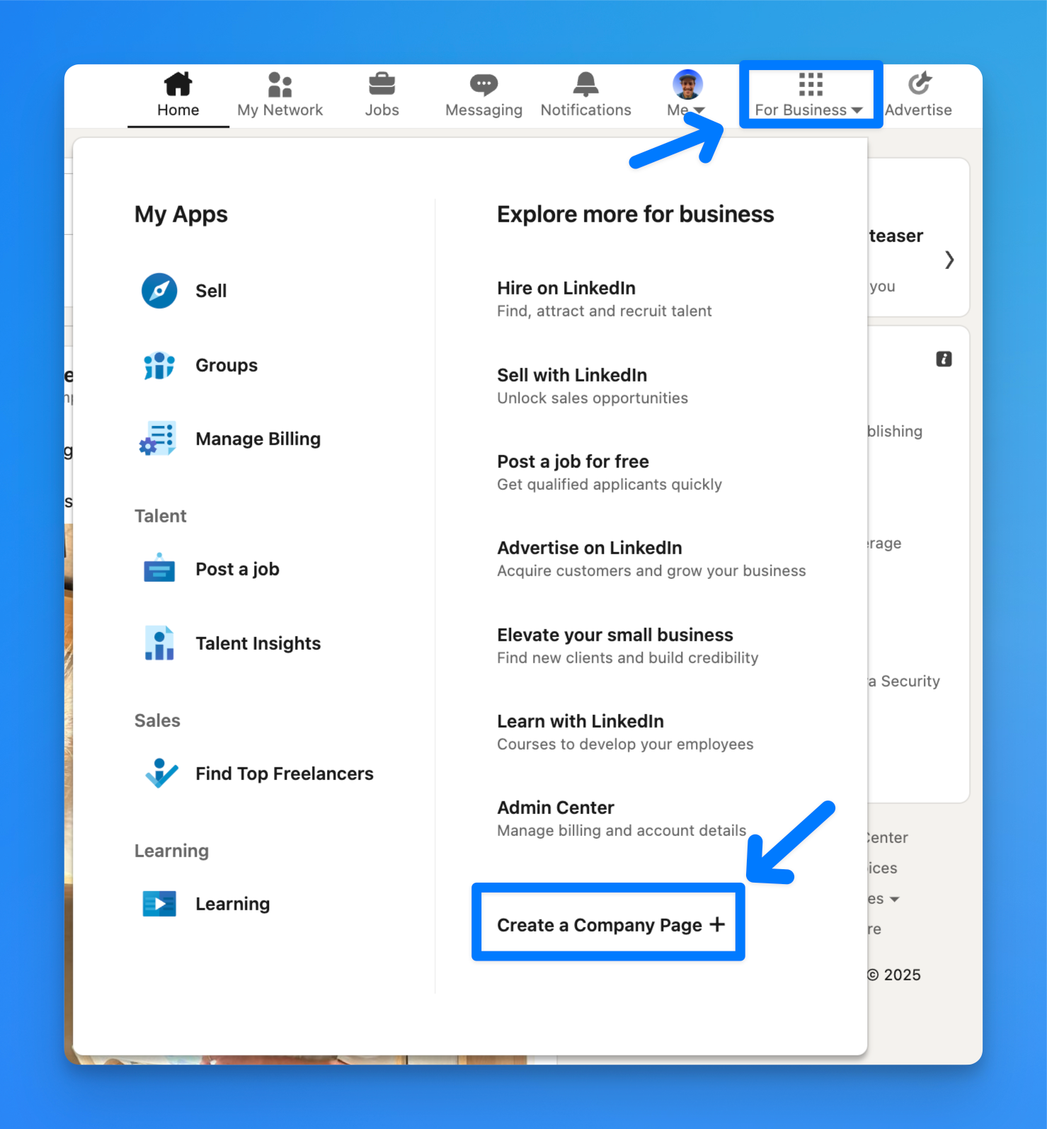 create a company page on linkedin