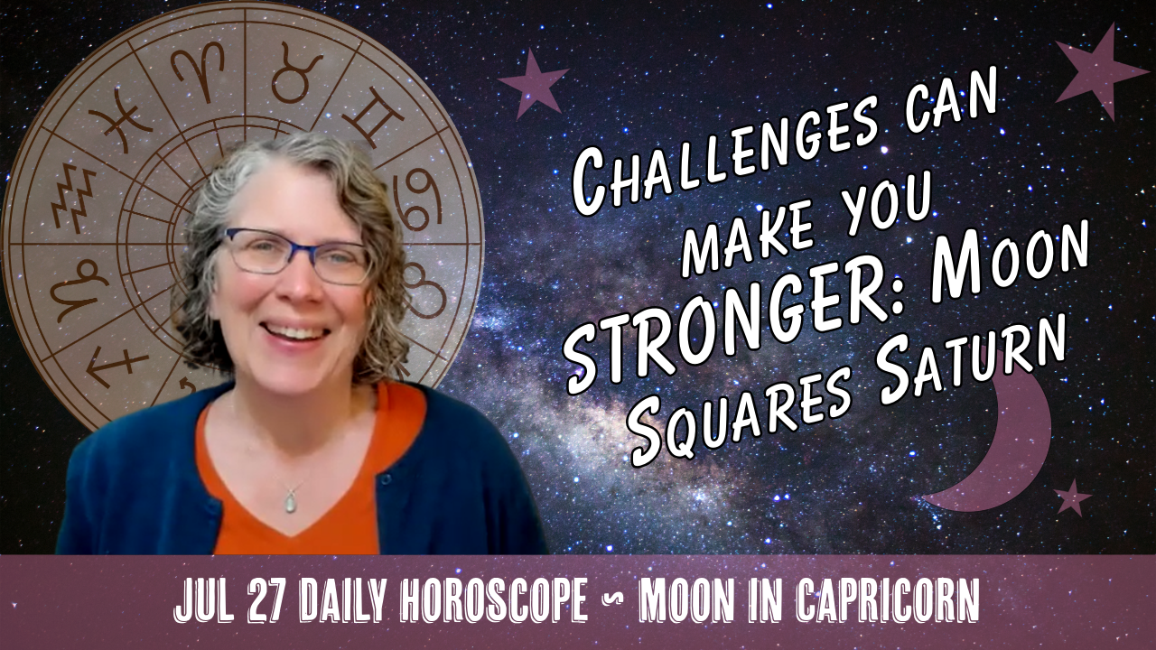 YouTube video thumbnail with daily horoscope theme
