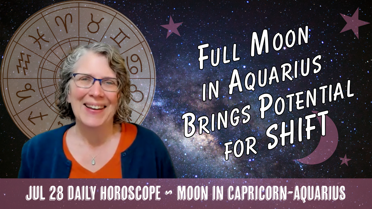 YouTube video thumbnail with daily horoscope theme