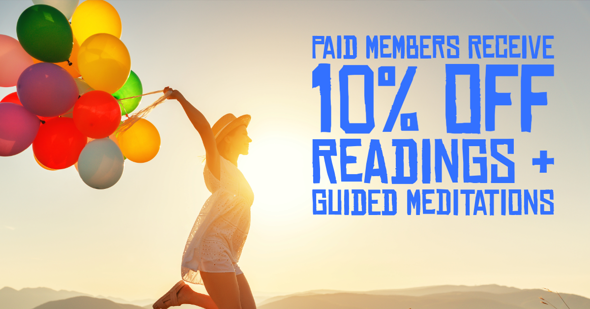 10% Off Readings & Guided Meditations