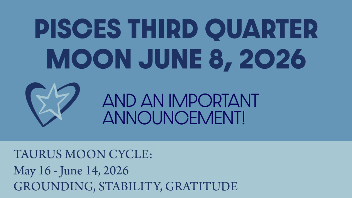 Pisces Third Quarter Moon on Monday, June 8