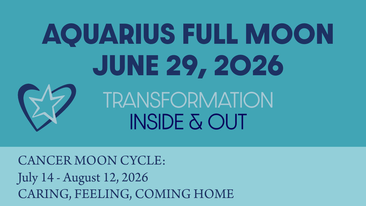 Transformation Inside & Out: The July 29 Aquarius Full Moon