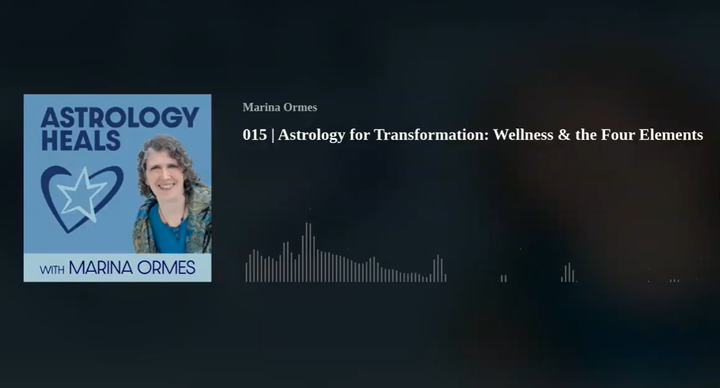Visual representation of the Astrology Heals podcast, incorporating zodiac signs and the title in an engaging design.