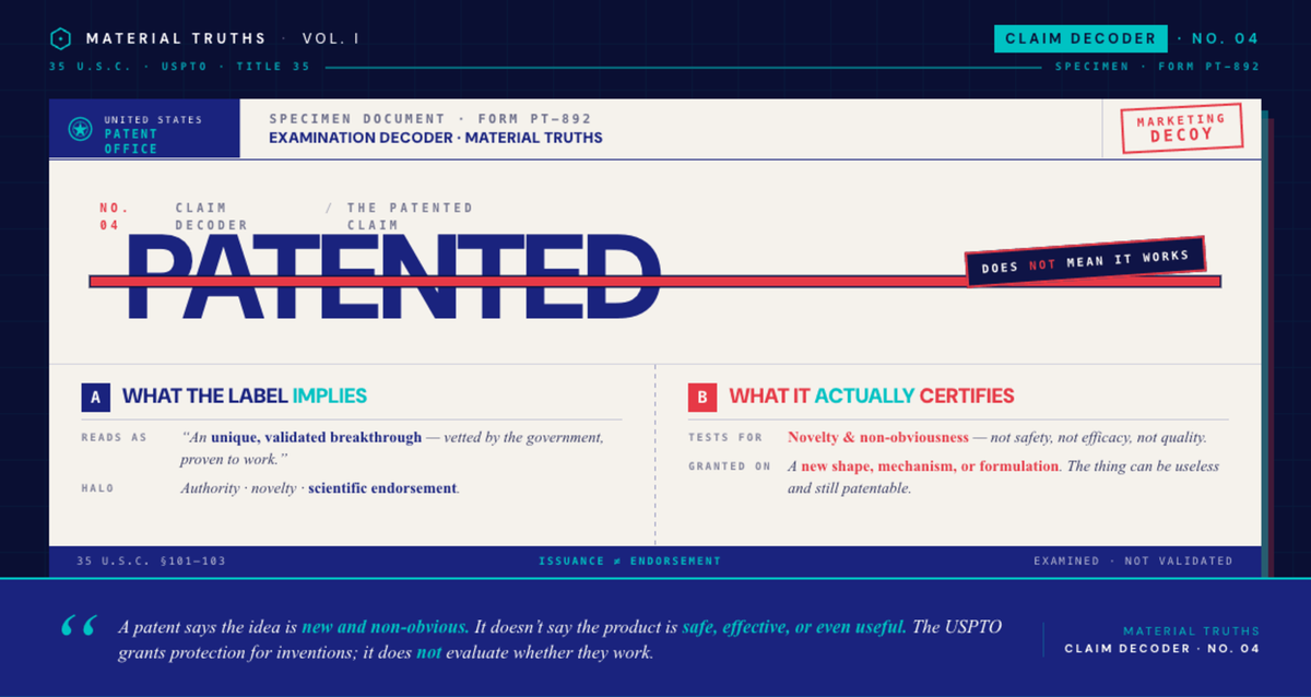 "Patented" Claims: How to Verify in 60 Seconds Using Free USPTO Tools