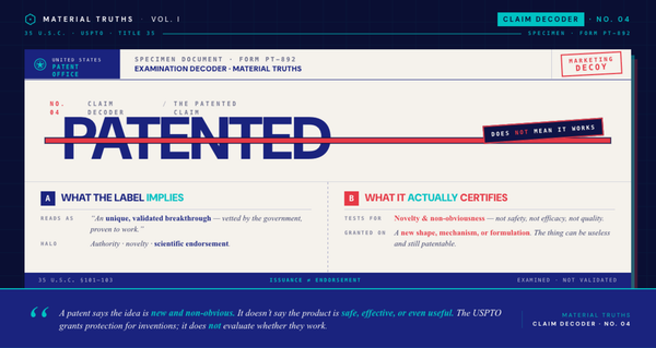 "Patented" Claims: How to Verify in 60 Seconds Using Free USPTO Tools