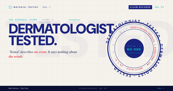 What "Dermatologist Tested" Actually Means (And Why It's Not Much)