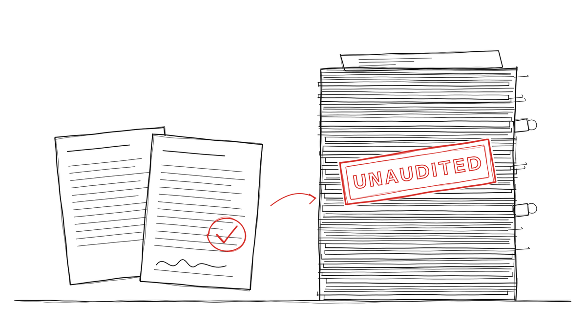 Why I Am Starting Unaudited