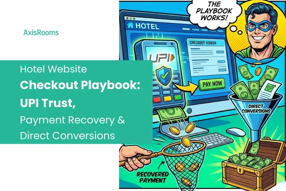Hotel Website Checkout Playbook: UPI Trust, Payment Recovery & Direct Conversions