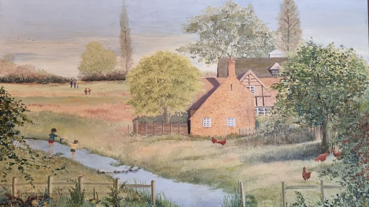 A painting of New Hall Mill by Rhoda Wortley