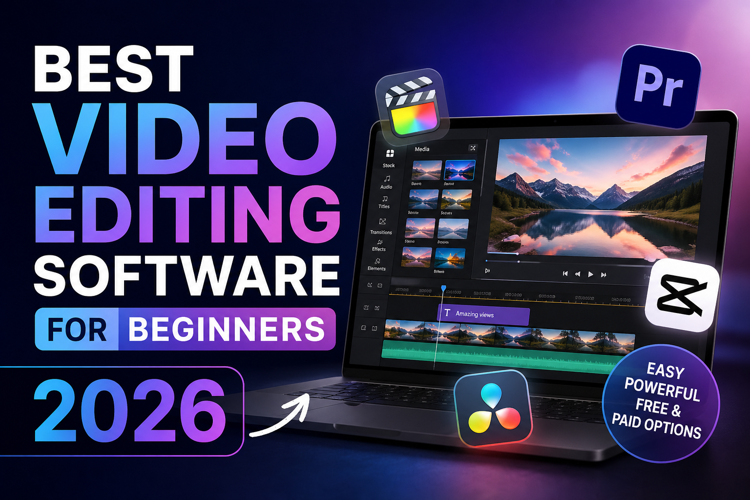 Best Video Editing Software for Beginners 2026