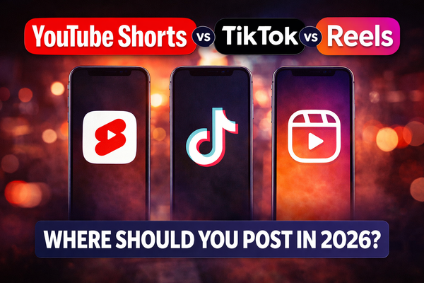YouTube Shorts vs TikTok vs Reels: Where Should You Post in 2026?