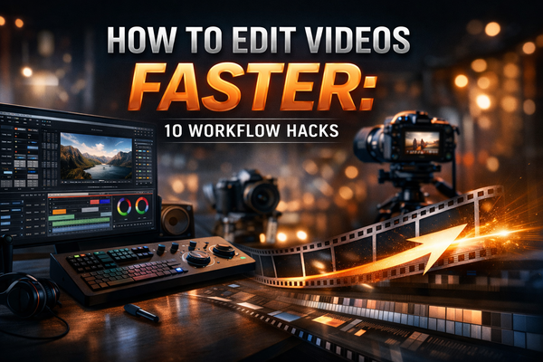 How to Edit Videos Faster: 10 Workflow Hacks