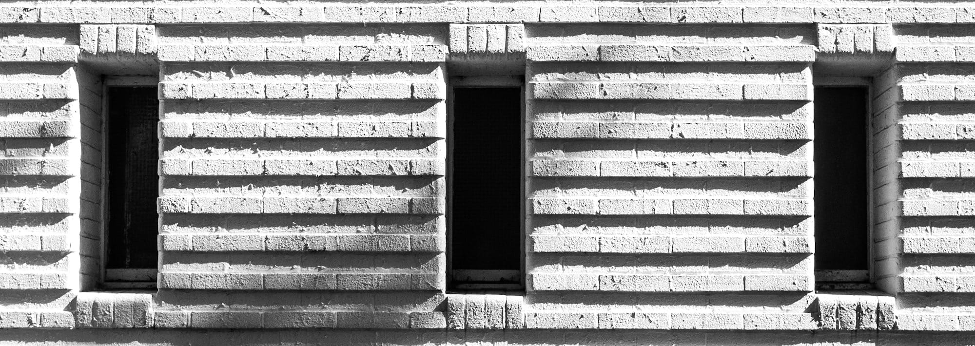 grayscale photo of building