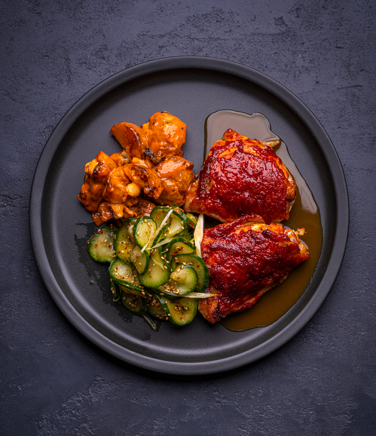 Gochujang Chicken Thighs & Soju Pan Sauce