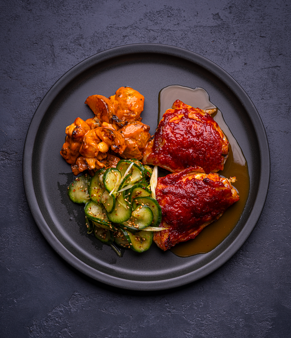 Gochujang Chicken Thighs & Soju Pan Sauce