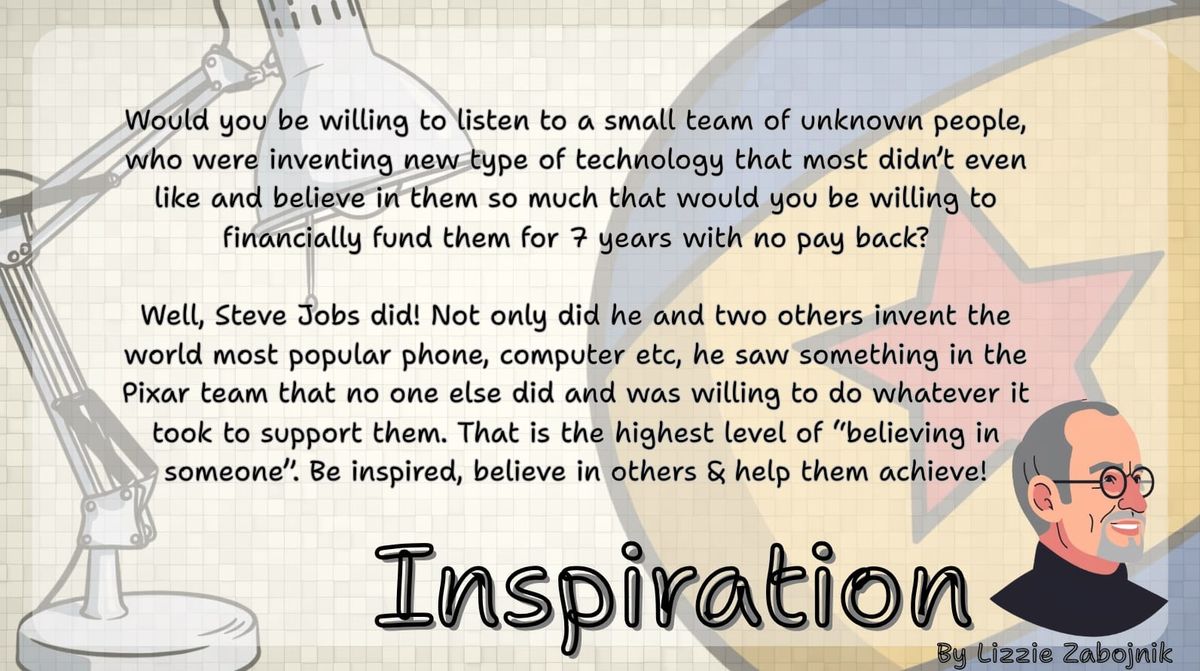Inspiration | Pixar and Steve Jobs