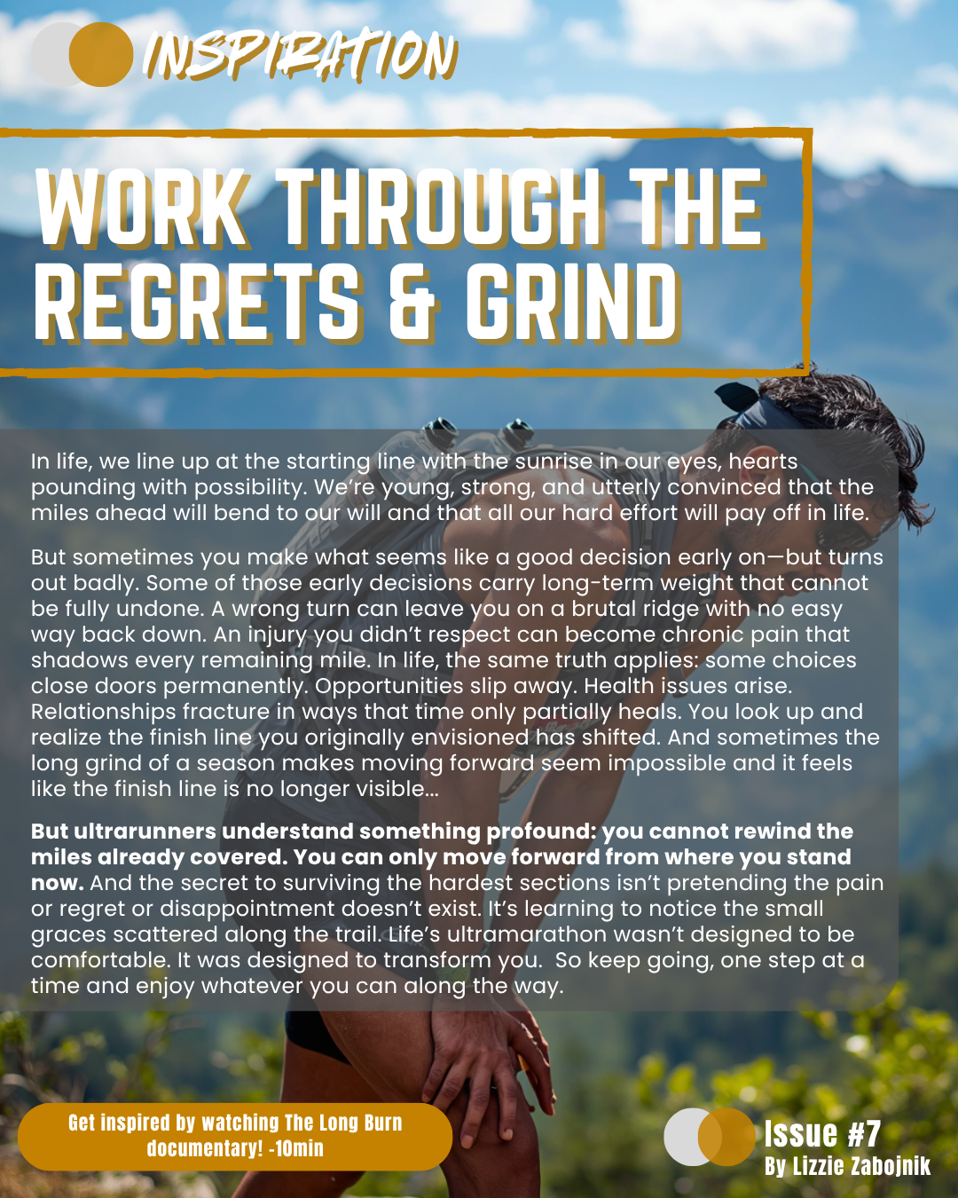 Inspiration 7 | Work Through the Regrets & Grind
