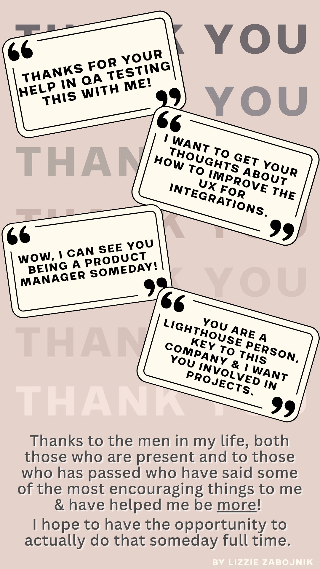 To the Men Who Saw Something in Me