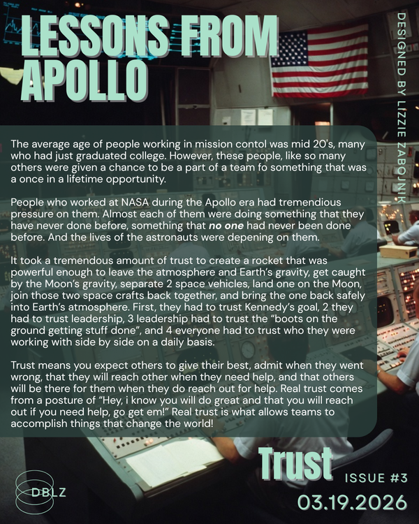 Lessons from Apollo 3 | Trust
