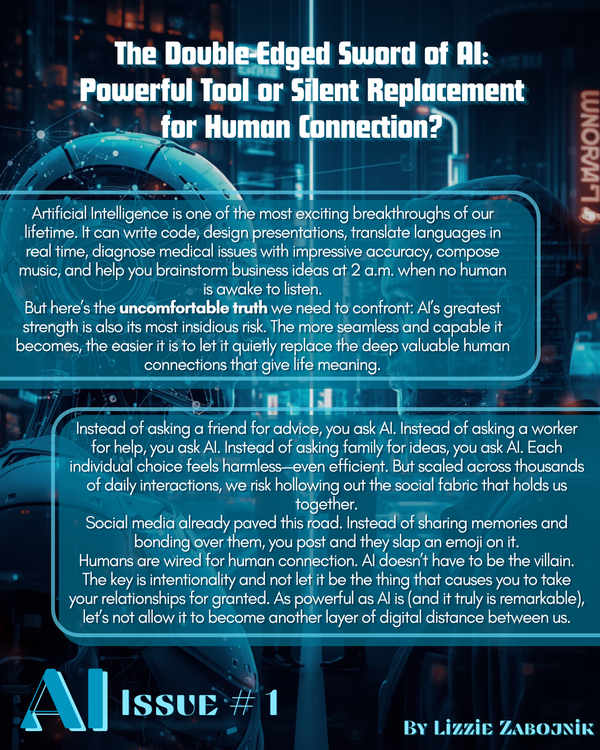 Don't Let AI Connections Replace Human Connectedness