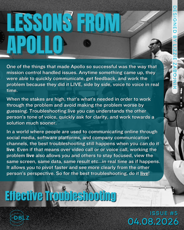 Lessons from Apollo 5 | Effective Troubleshooting