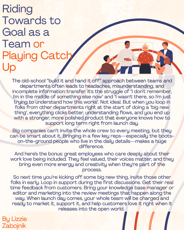Riding Towards to Goal as a Team or Playing Catch Up