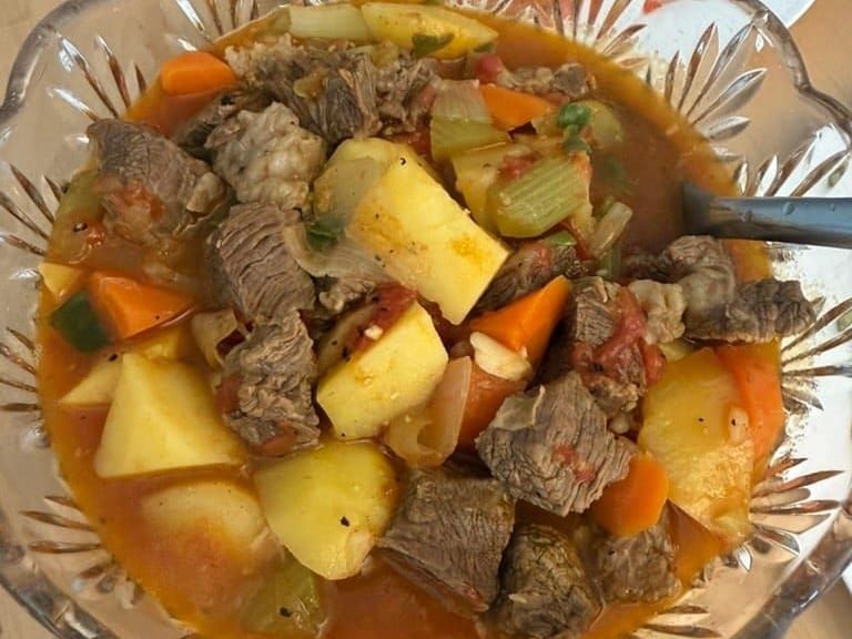 Mom's Tomato Beef Stew