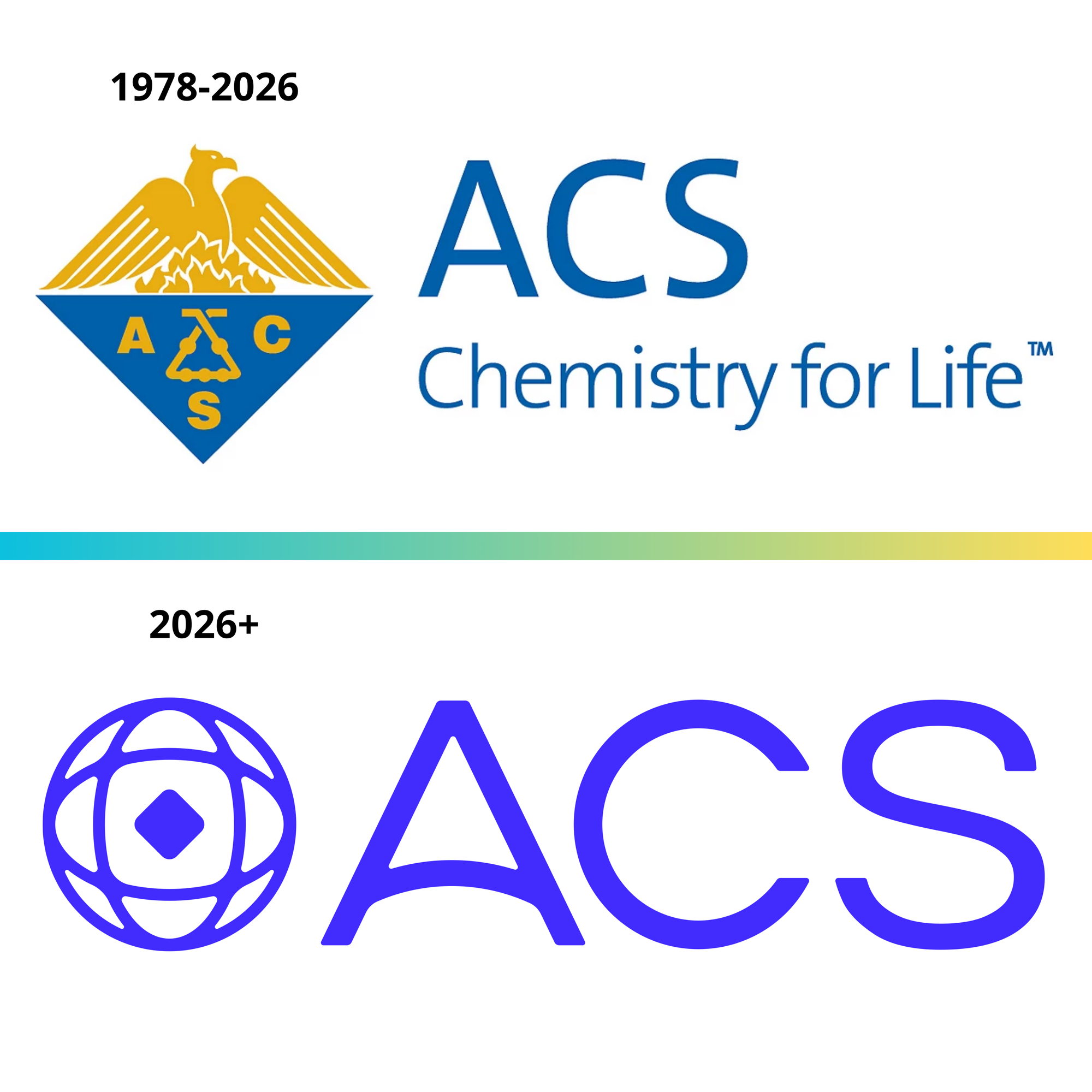 Original and New Logos, Side-By-Side with Dates